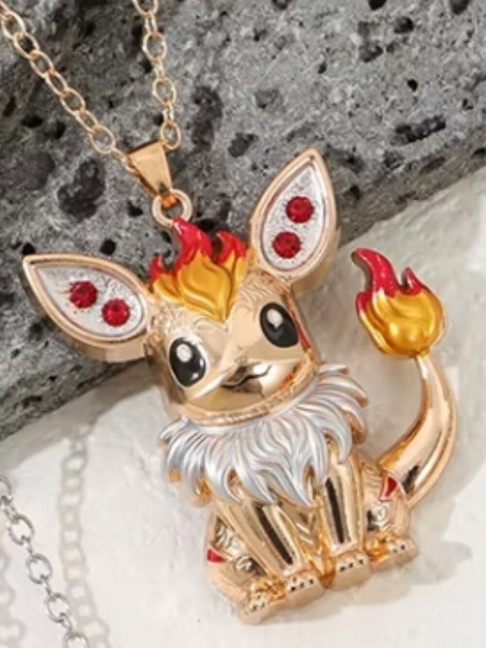 Pokémon Evee Gold Plated Pendant Necklace